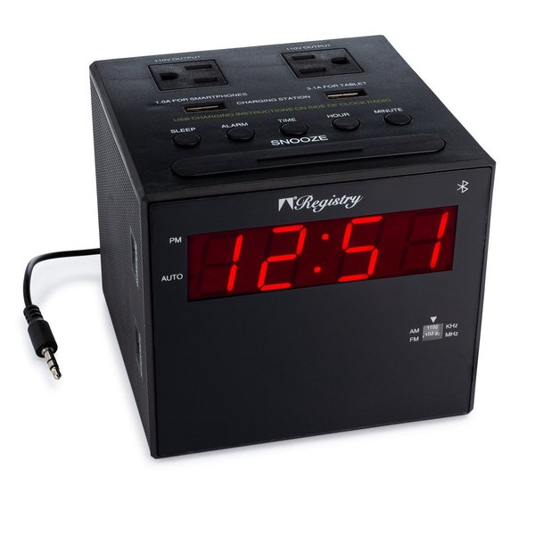 Registry Alarm Clock Radio,  R-1415BT